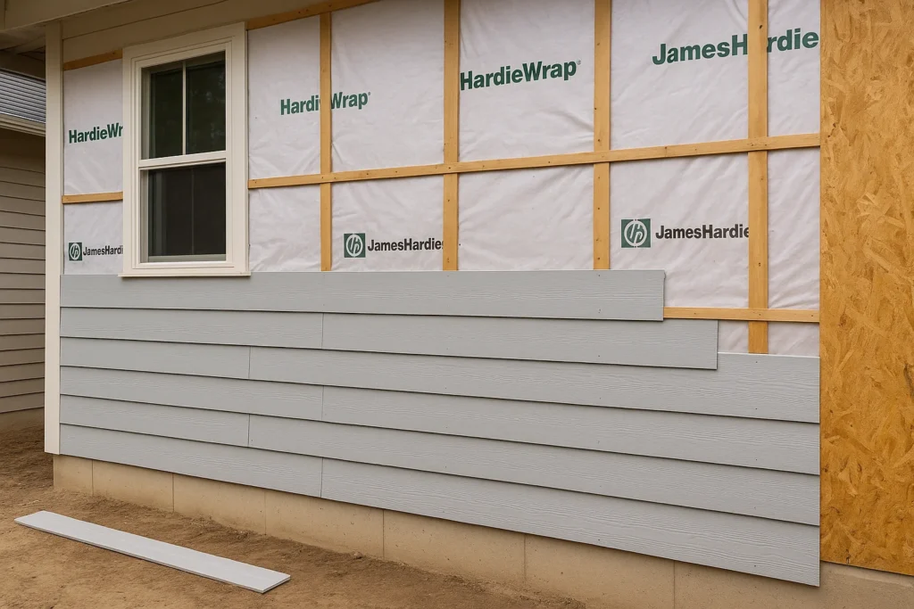 Hardie Plank Siding Installation