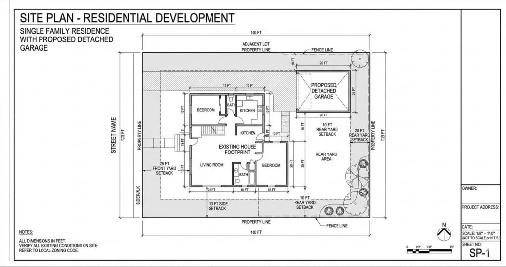 Garage Addition Permit Fairfax County VA: Complete Checklist for 2026 3 garage setback requirements Fairfax County zoning diagram