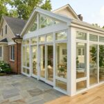 sunroom addition Arlington County VA modern glass sunroom exterior and interior