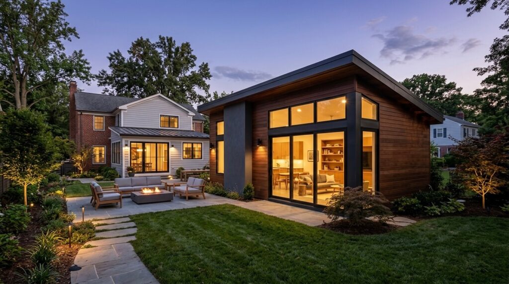 ADU regulations Arlington VA luxury backyard cottage Northern Virginia ADU builder

