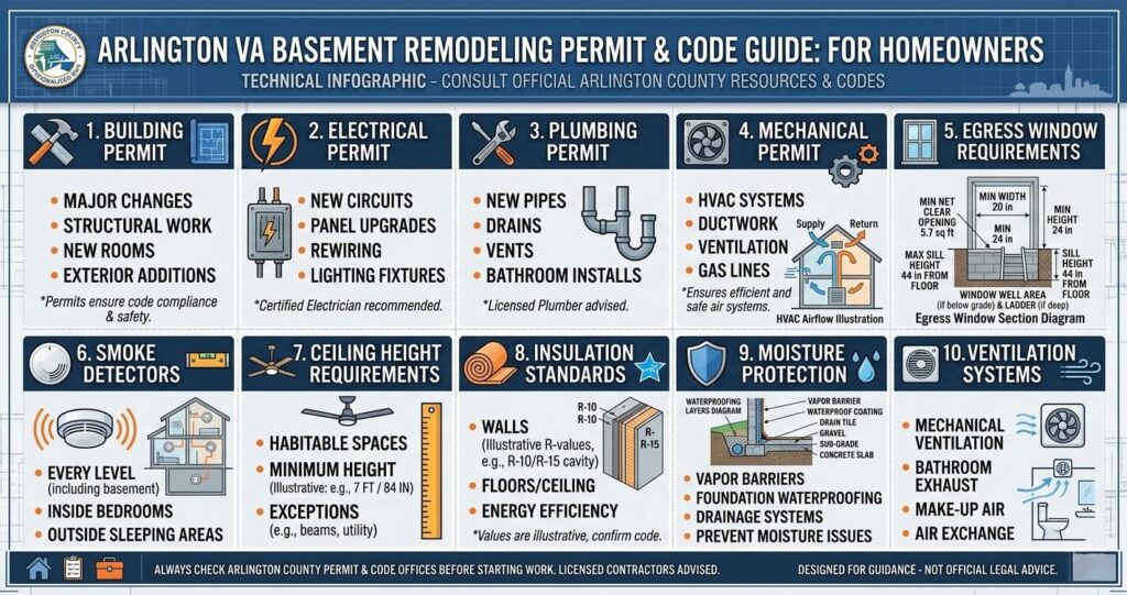 Basement Finishing Before After Arlington VA: Luxury Remodel Ideas & Costs (2026 Guide) 7 basement permit code requirements arlington va.jpg