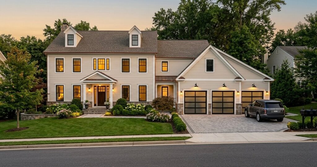 Attached vs. Detached Garage Vienna VA: Pros, Cons & Cost Guide (2026) 9 attached vs detached garage Vienna VA custom garage builder Vienna VA luxury garage addition exterior