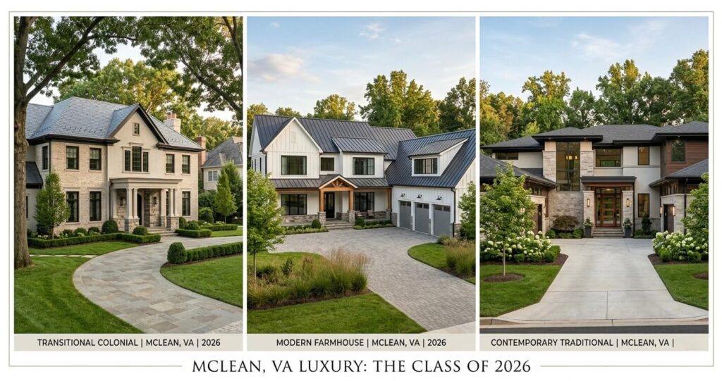 Custom Home Builder McLean VA: Process, Costs & 2026 Guide 3 Custom home builder McLean VA transitional colonial modern farmhouse luxury homes
