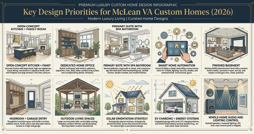 Custom Home Builder McLean VA: Process, Costs & 2026 Guide 7 Custom home builder McLean VA luxury home design features Northern Virginia