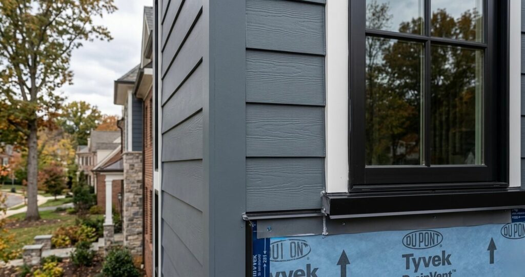 Siding Replacement Clifton VA: Best Materials, Costs & Contractor Tips (2026 Guide) 4 fiber cement siding replacement Clifton VA with weather resistant exterior wall assembly and flashing integration