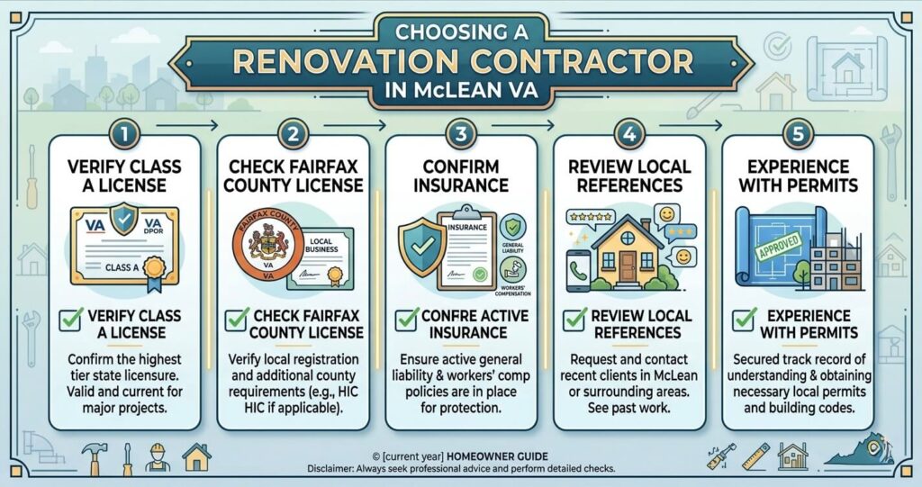 Full Home Renovation McLean VA: 2026 Cost, Timeline & Planning Guide 10 full home renovation McLean VA contractor checklist design build selection guide