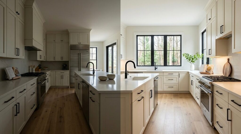 kitchen remodel mistakes Vienna VA modern Northern Virginia kitchen remodeling project with transitional design