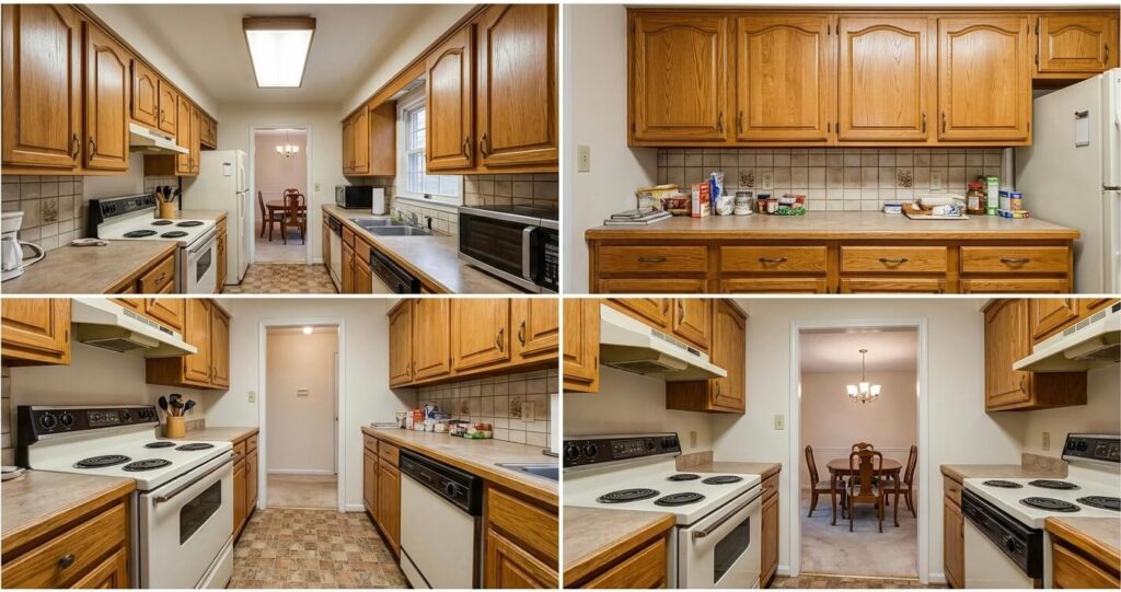 Kitchen Remodeling Vienna VA: Complete 2026 Homeowner Guide 2 Kitchen remodeling Vienna VA outdated Colonial kitchen before remodel with oak cabinets and closed galley layout