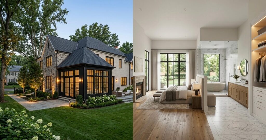 Master Suite Addition McLean VA: Layout Ideas, Costs & Permit Guide (2026) 1 master suite addition McLean VA luxury home addition with spa bathroom and modern primary suite layout