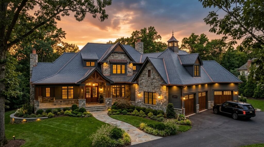 Roofing Materials McLean VA: Best Roof Types, Costs & Long-Term Performance 9 roof replacement McLean VA luxury home with premium roofing system and exterior remodeling Northern Virginia