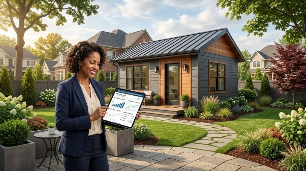 ADU Rental Income Northern Virginia homeowner evaluating ADU investment and rental income opportunities

