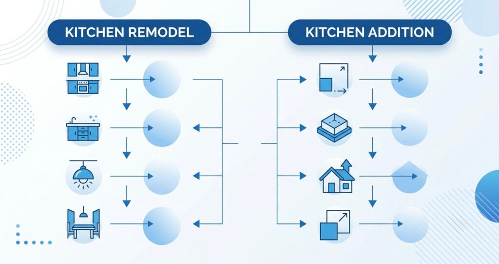 Kitchen Remodel vs Kitchen Addition Northern Virginia decision guide

