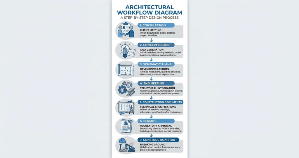 custom home build Northern Virginia design phase architectural workflow

