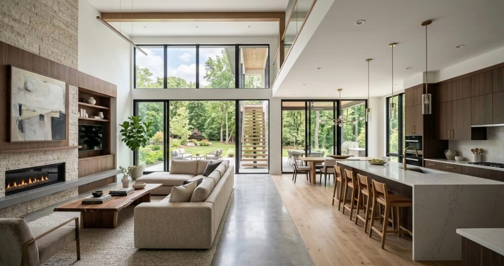 custom home build Northern Virginia modern interior open concept design 2026

