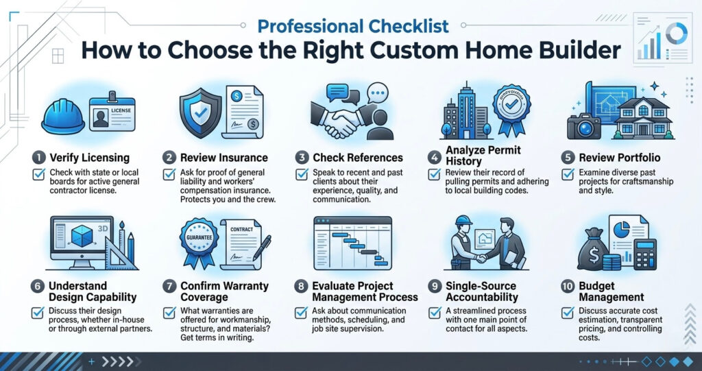 Custom Home Cost Vienna VA: 2026 Pricing Guide, Permits & Building Costs 10 Custom home cost Vienna VA how to choose a custom home builder Vienna VA checklist