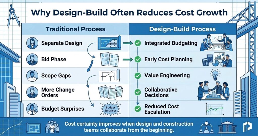 design build vs general contractor Northern Virginia cost comparison and budgeting advantages

