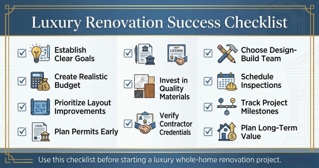 Full Home Renovation Before After Great Falls VA: Luxury Remodel Case Study (2026) 10 Full home renovation before after Great Falls VA luxury renovation contractor Great Falls VA homeowner planning checklist