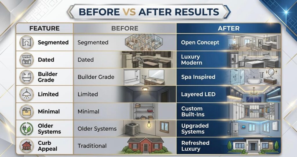 Full Home Renovation Before After Great Falls VA: Luxury Remodel Case Study (2026) 6 Full home renovation before after Great Falls VA luxury remodeling Great Falls VA before and after comparison