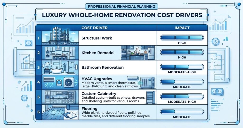 Full Home Renovation Before After Great Falls VA: Luxury Remodel Case Study (2026) 7 Full home renovation before after Great Falls VA luxury home renovation Great Falls VA renovation cost factors