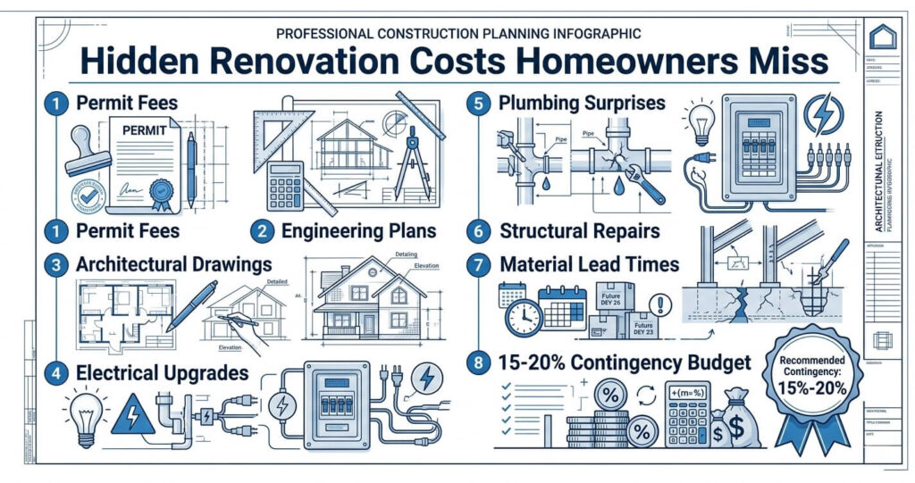 home renovation vs moving Northern Virginia hidden renovation costs and permit fees

