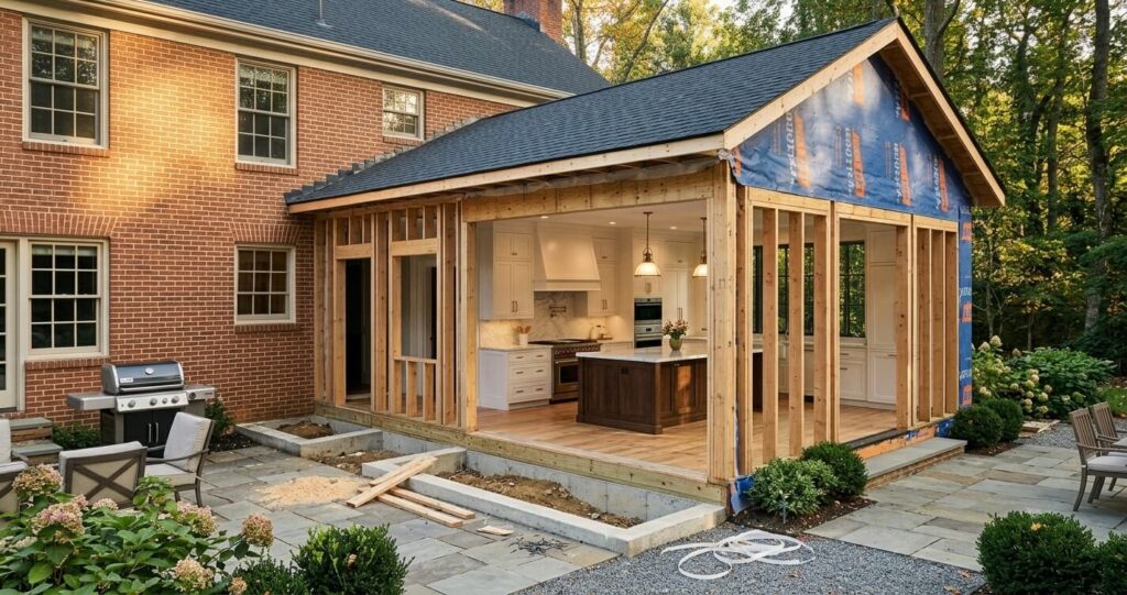 Kitchen Remodel vs Kitchen Addition Northern Virginia home addition construction

