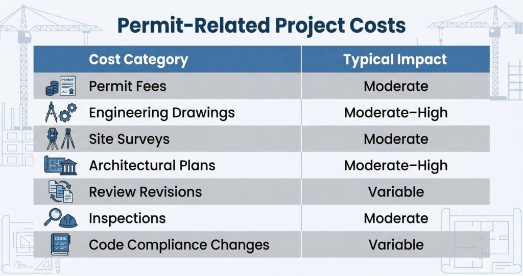 Master suite addition permit Arlington County VA permit fees engineering costs inspections and plan review expenses

