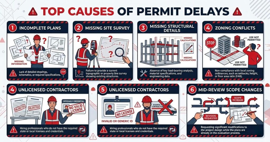 Master suite addition permit Arlington County VA common permit mistakes and review delays

