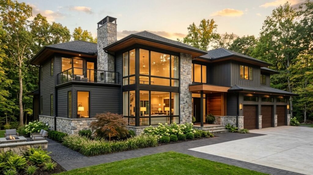 modern home design ideas Northern Virginia modern home exterior architecture

