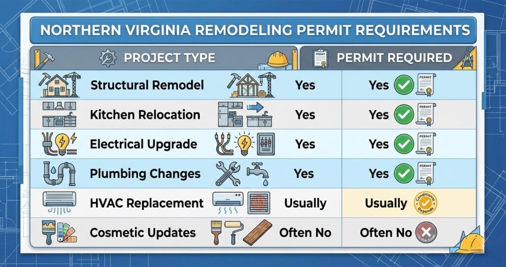 8 Remodeling Contractor Red Flags Northern Virginia Homeowners Must Know (2026 Guide) 3 Remodeling contractor red flags Northern Virginia permit requirements Fairfax County remodeling projects