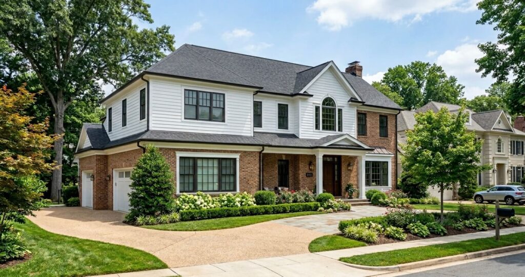 Second Story Addition McLean VA: 2026 Case Study 7 Second story addition McLean VA completed exterior after home addition transformation
