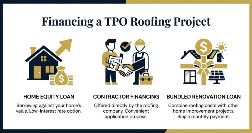 TPO roofing cost financing options Northern Virginia homeowners