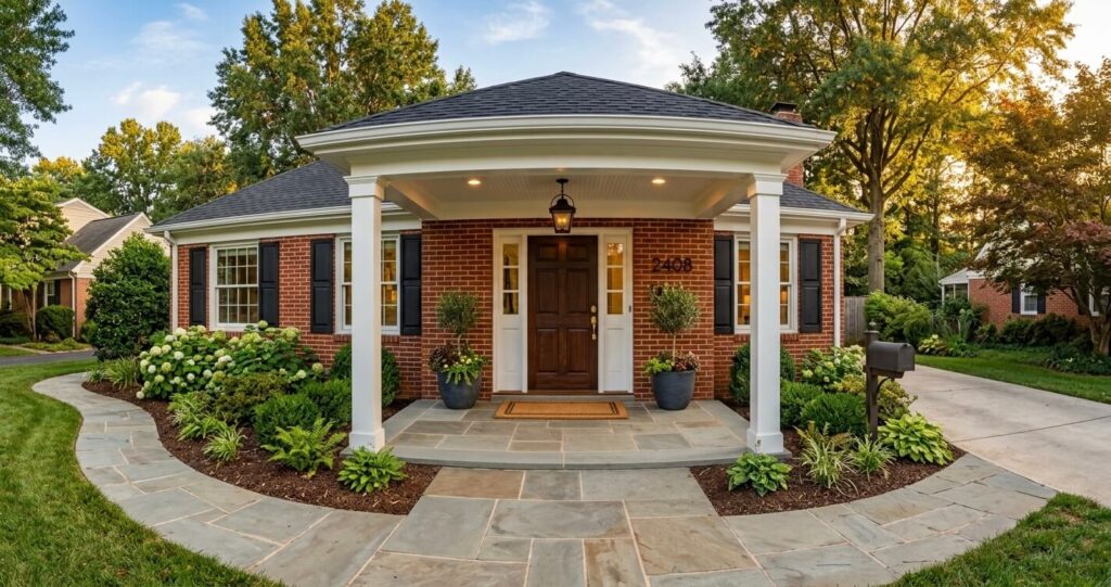 Aging in place remodel Northern Virginia accessible home entry and primary suite