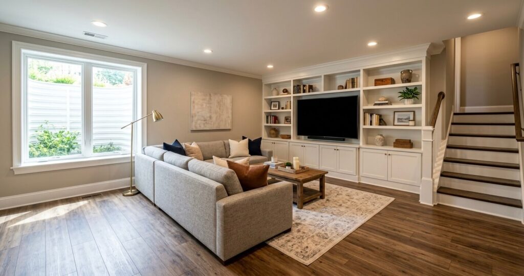 Basement finishing Northern Virginia finished basement recreation room 2026