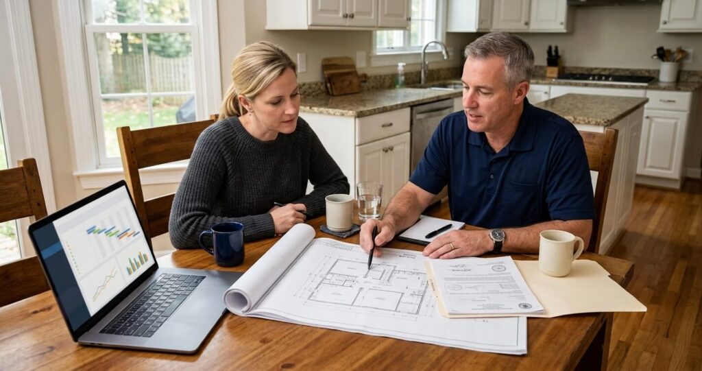 Basement finishing permit Fairfax County plan review contractor