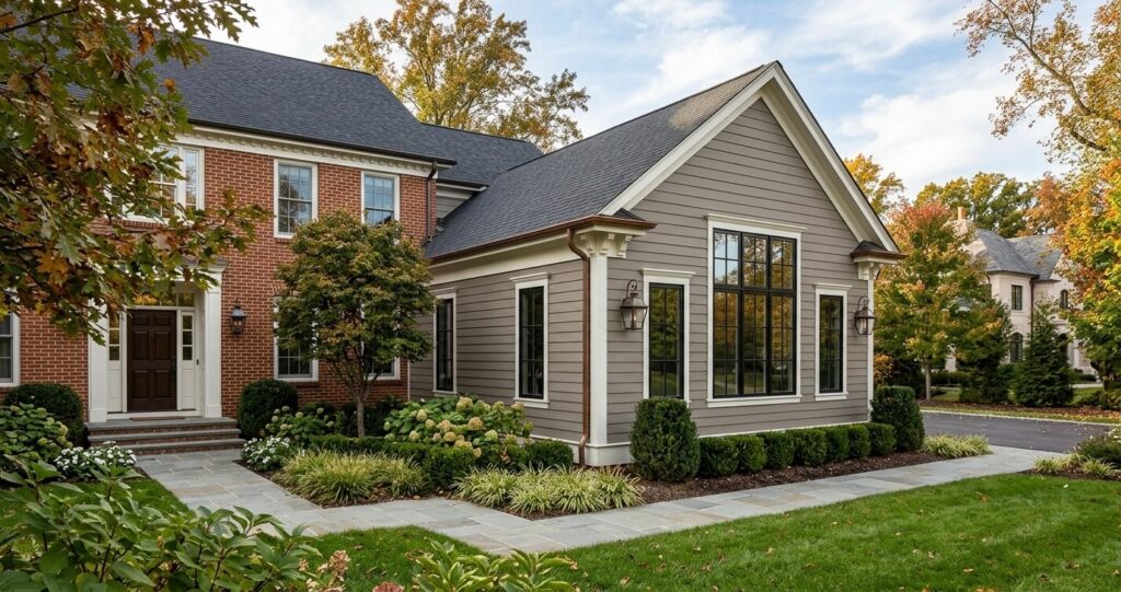 bedroom addition cost Northern Virginia luxury custom home addition exterior 2026