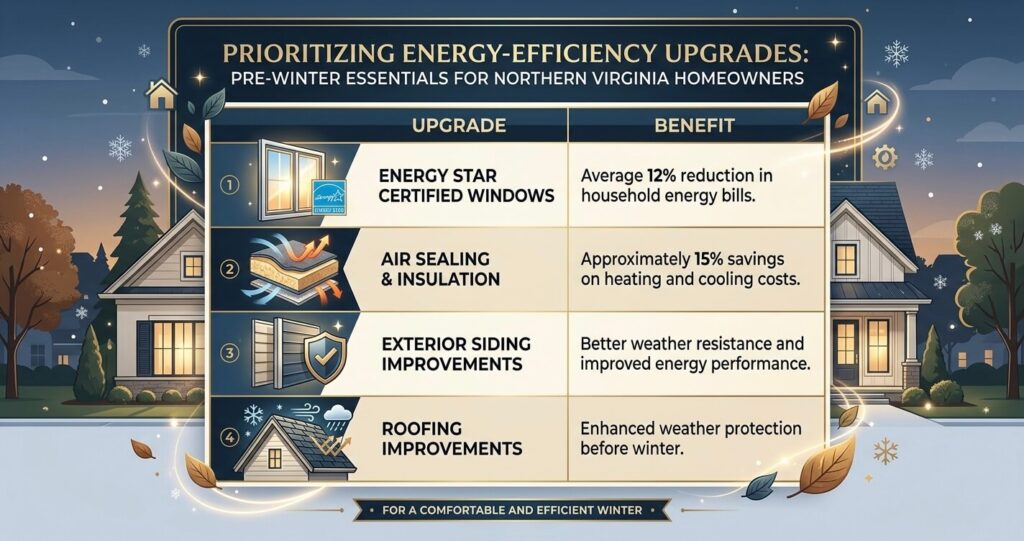 Fall Remodeling Trends Northern Virginia 2026 Guide 3 fall remodeling trends Northern Virginia energy efficient home renovation statistics before winter