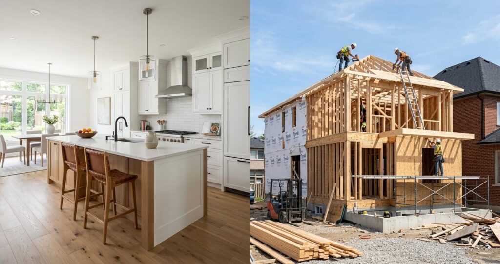 Comparing kitchen remodel and home addition to avoid renovation mistakes Northern Virginia