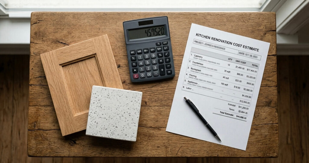 kitchen remodel permit cost Fairfax County VA budget planning