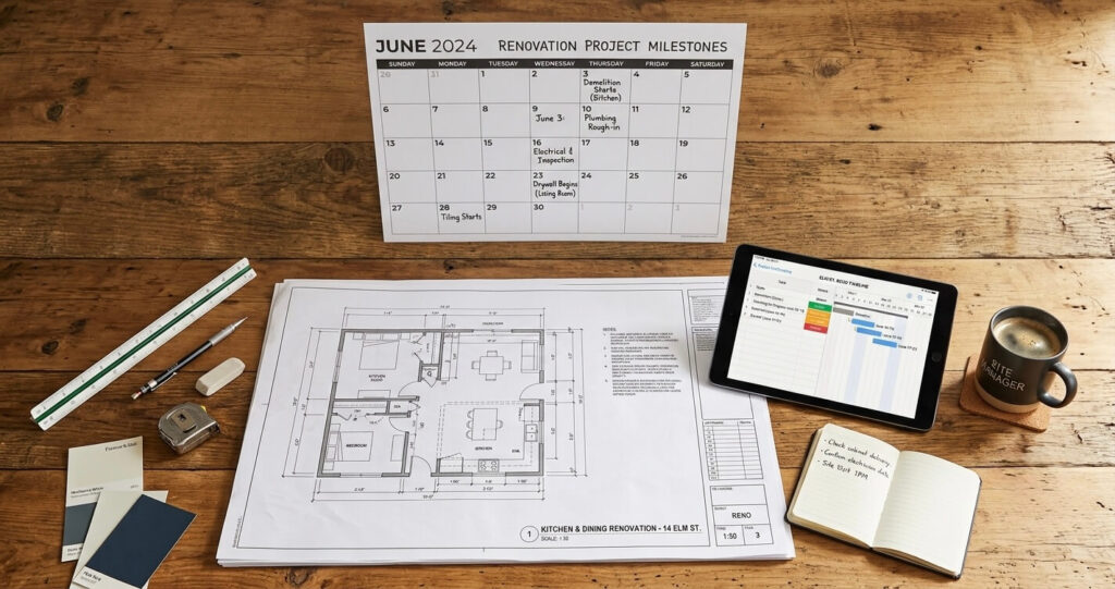 Realistic renovation timeline planning to avoid home renovation mistakes Northern Virginia