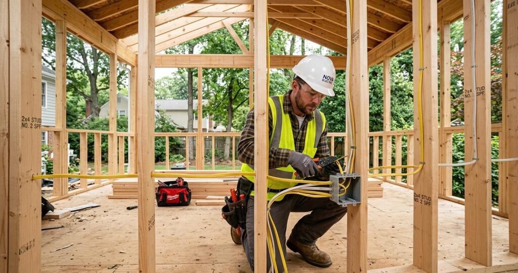 Screen porch addition mistakes Northern Virginia electrical rough-in