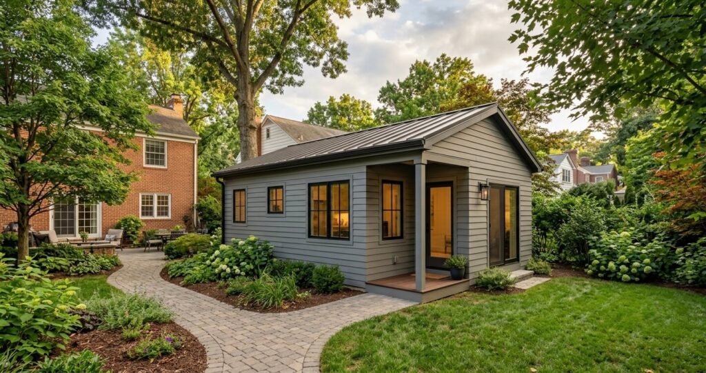 ADU permit Arlington VA detached backyard cottage


