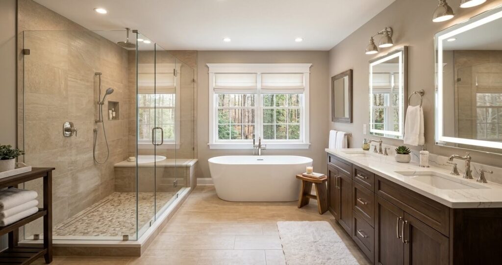 bathroom remodel cost Fairfax County VA primary suite