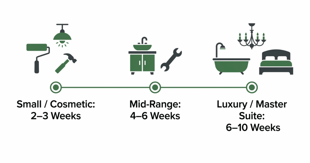 bathroom remodel cost Reston VA timeline by project tier

