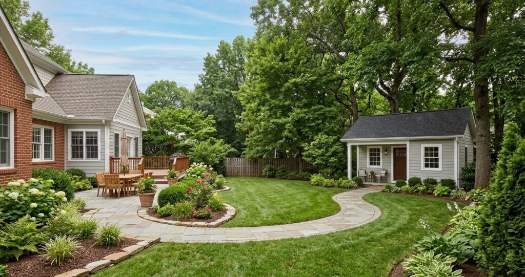 Detached ADU Fairfax City VA backyard build example

