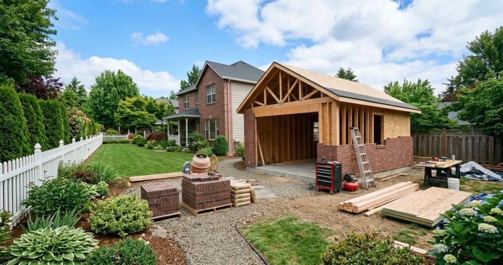 Detached ADU Fairfax City VA construction design matching main house

