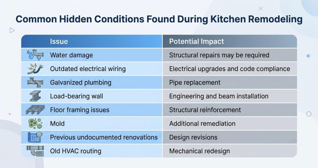 Kitchen remodeling mistakes Alexandria VA hidden structural assessment checklist

