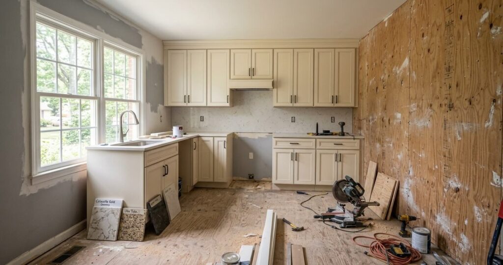 kitchen remodel cost Fairfax County VA custom cabinetry
