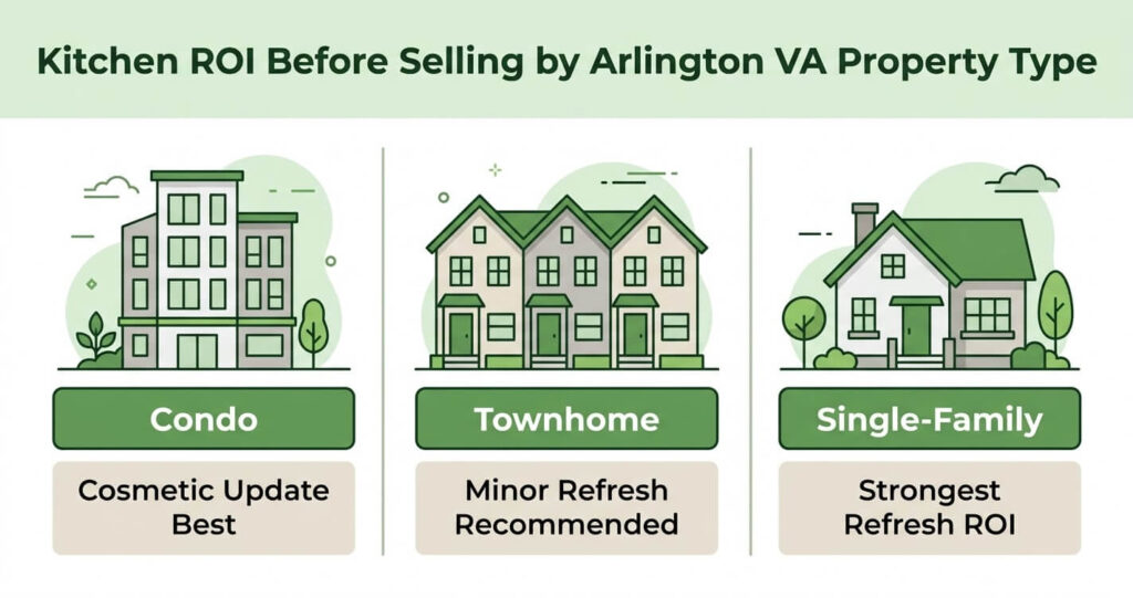 Kitchen ROI before selling Northern Virginia by property type