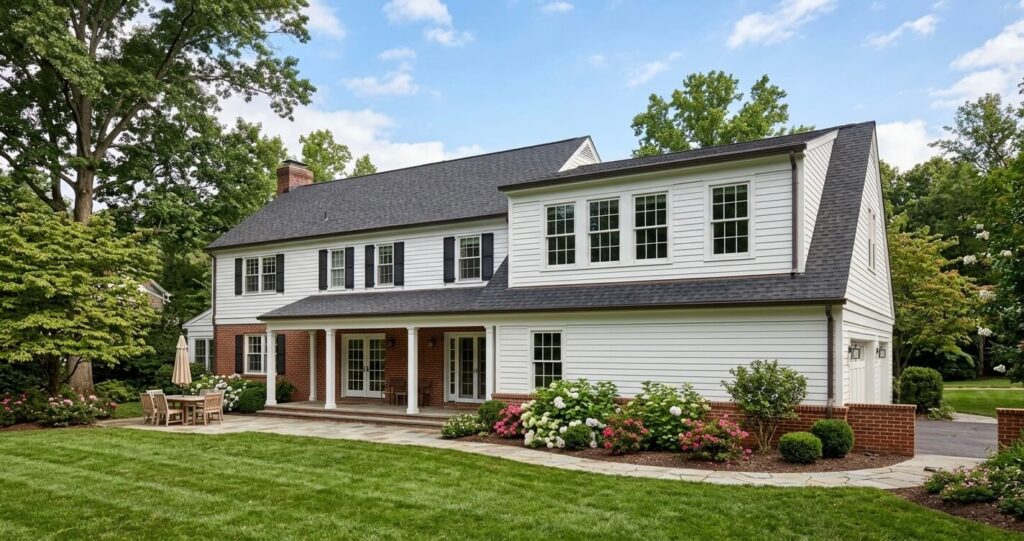 Master suite addition design ideas McLean VA second story addition exterior