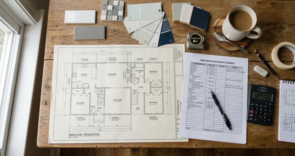 multi-room renovation budget Fairfax County VA planning